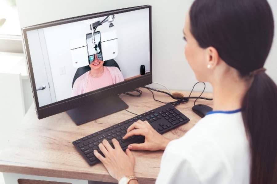 My EyeLab's use of technology allows for socially distanced eye exams in Richardson