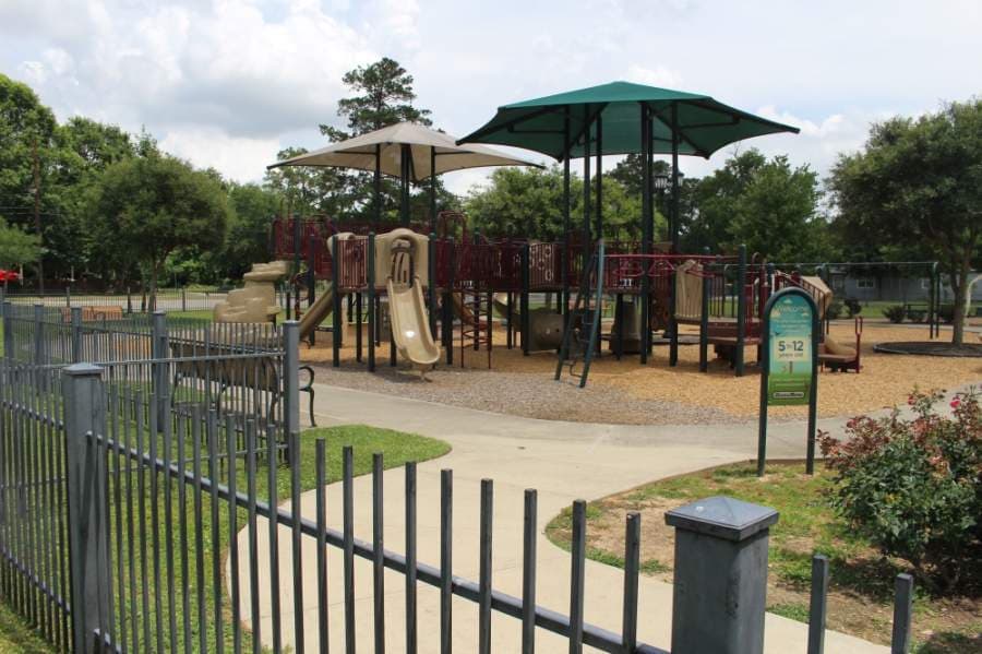 Playgrounds were empty May 14 in Conroe. (Eva Vigh/Community Impact Newspaper)