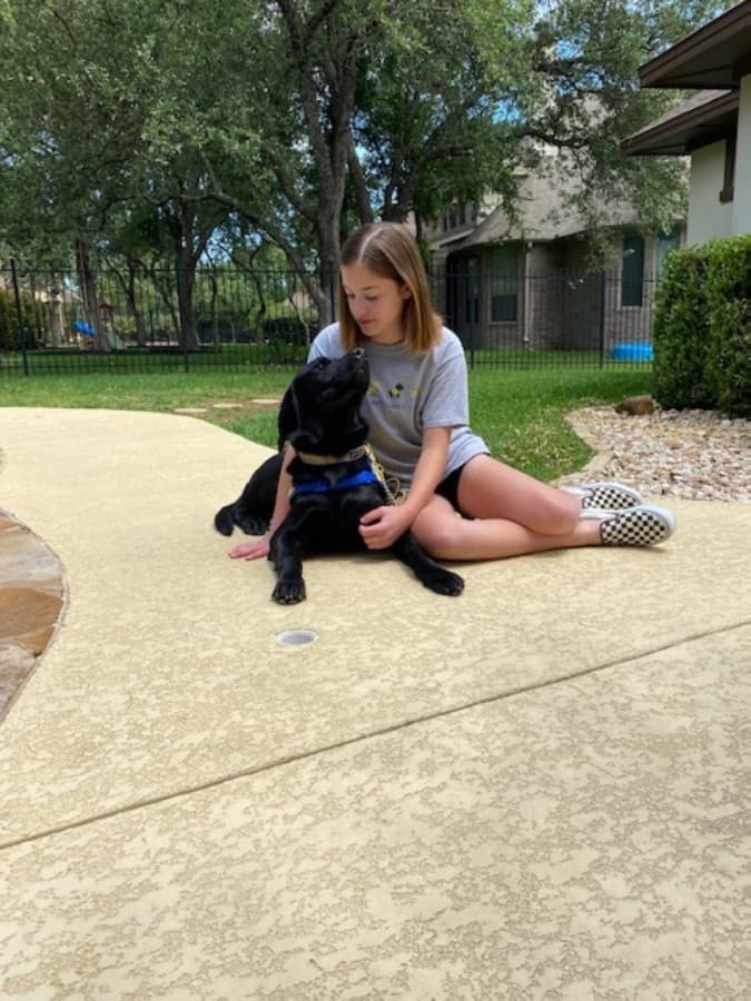 Mia Federico is training Mochi to become a service animal. (Courtesy Ellen Federico)