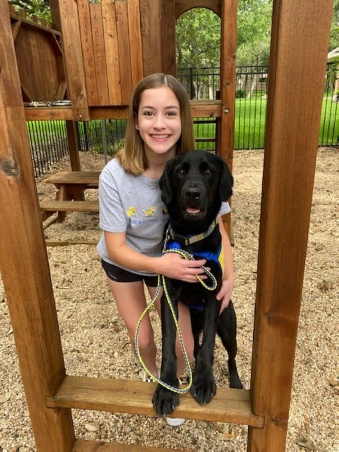 Mia Federico is training Mochi to become a service animal. (Courtesy Ellen Federico)