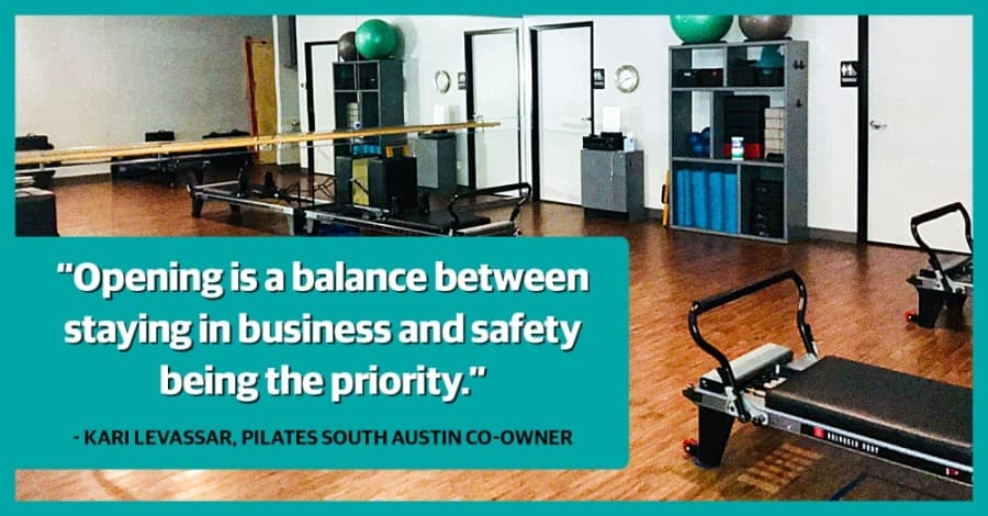 After reopening this week, Pilates South Austin reconnects with clients under new guidelines