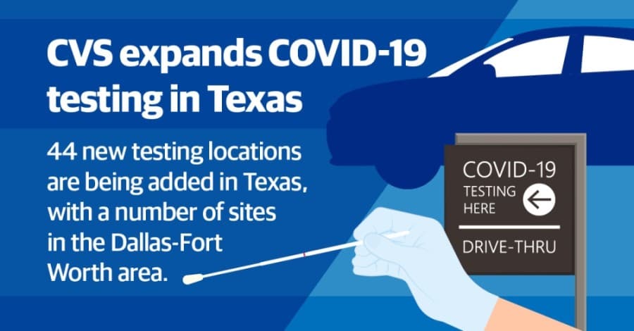 New CVS drive-thru COVID-19 testing locations announced across Dallas-Fort Worth area, state