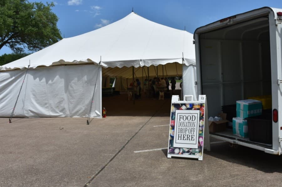 The church has donated 18,000 pounds of food to Network. (Makenzie Plusnick/Community Impact Newspaper)