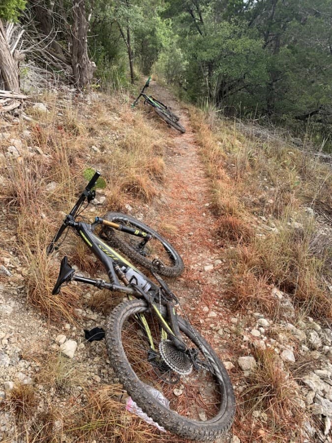 With rugged, limestone terrain, the trail has gained international recognition as a challenging ride. (Courtesy Paul Littlefield/Georgetown Cyclewerx)