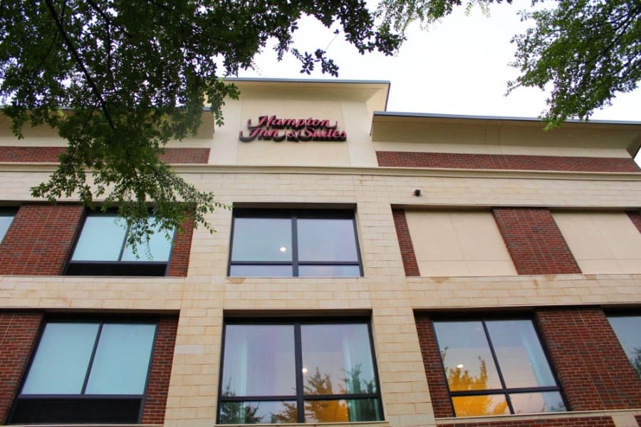 The city of Keller’s first hotel, a Hampton Inn & Suites, is expected to open May 28. (Ian Pribanic/Community Impact Newspaper)