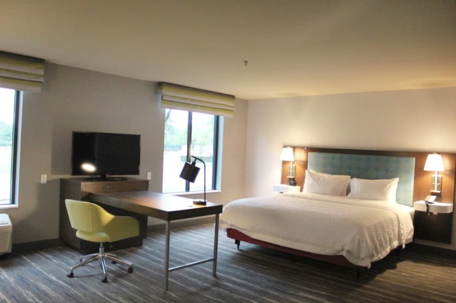 The city of Keller’s first hotel, a Hampton Inn & Suites, is expected to open May 28. (Ian Pribanic/Community Impact Newspaper)