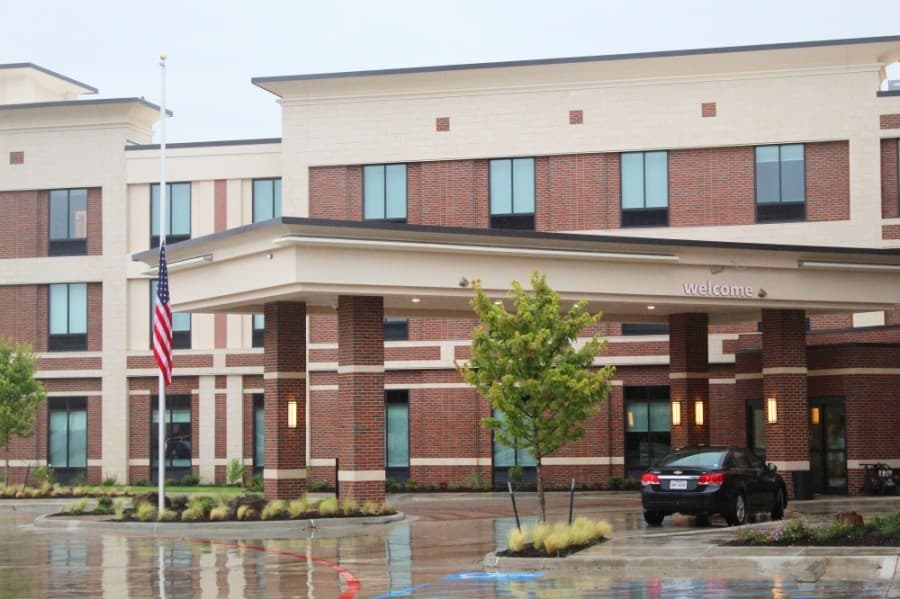 The city of Keller’s first hotel, a Hampton Inn & Suites, is expected to open May 28. (Ian Pribanic/Community Impact Newspaper)