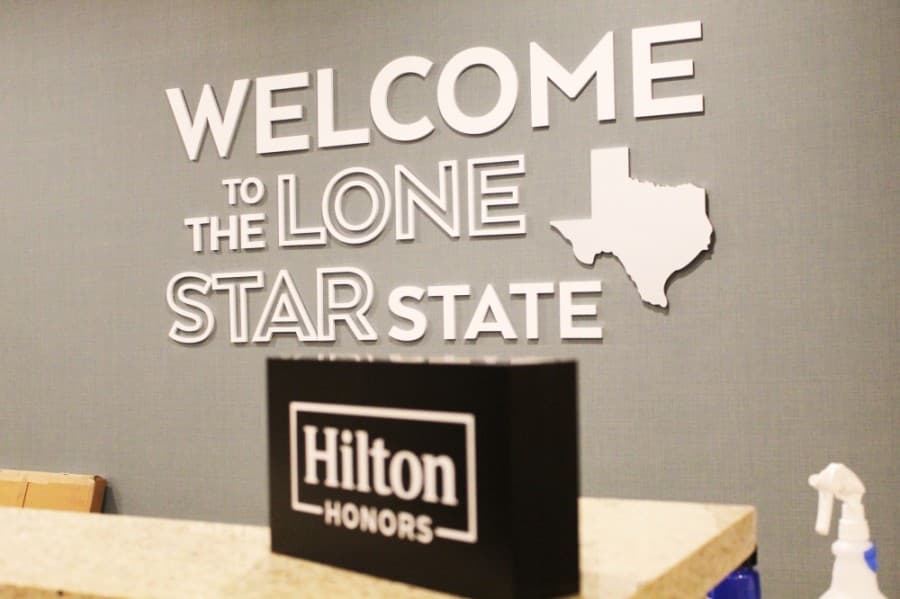 The city of Keller’s first hotel, a Hampton Inn & Suites, is expected to open May 28. (Ian Pribanic/Community Impact Newspaper)