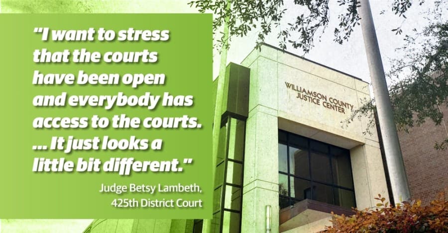 Justice continues in Williamson County even as courtrooms go virtual