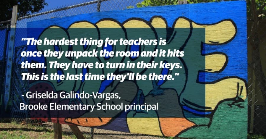Pease, Brooke elementary school communities seek closure from a distance
