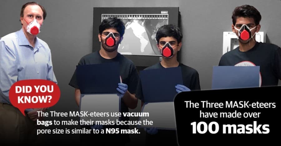 Pearland-area students balance school with mask-making