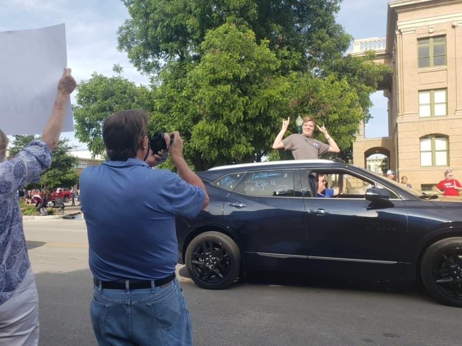GALLERY: Georgetown ISD celebrates seniors in parade through downtown