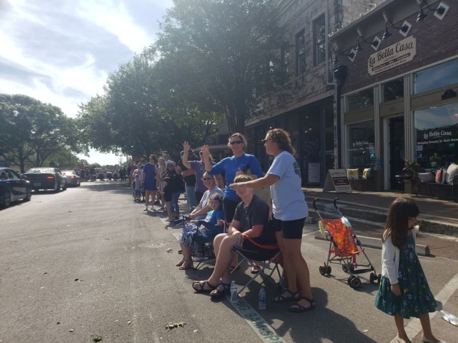 Georgetown ISD celebrated seniors with a parade May 29 after their final semester was cut short due to the coronavirus pandemic. (Ali Linan/Community Impact Newspaper)