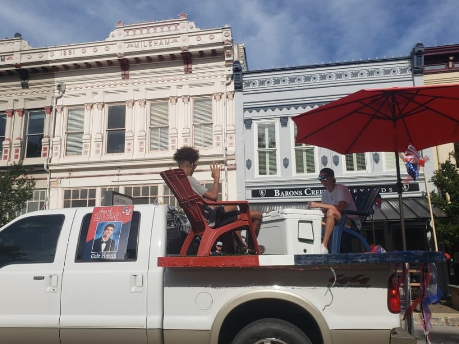 Georgetown ISD celebrated seniors with a parade May 29 after their final semester was cut short due to the coronavirus pandemic. (Ali Linan/Community Impact Newspaper)