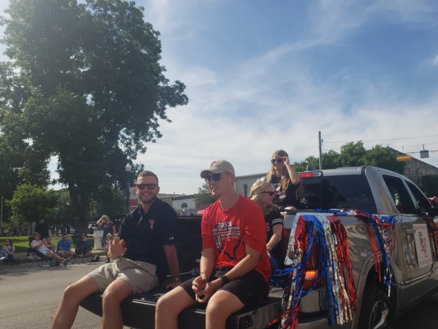 Georgetown ISD celebrated seniors with a parade May 29 after their final semester was cut short due to the coronavirus pandemic. (Ali Linan/Community Impact Newspaper)
