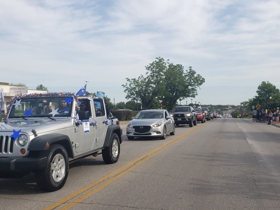 Georgetown ISD celebrated seniors with a parade May 29 after their final semester was cut short due to the coronavirus pandemic. (Ali Linan/Community Impact Newspaper)