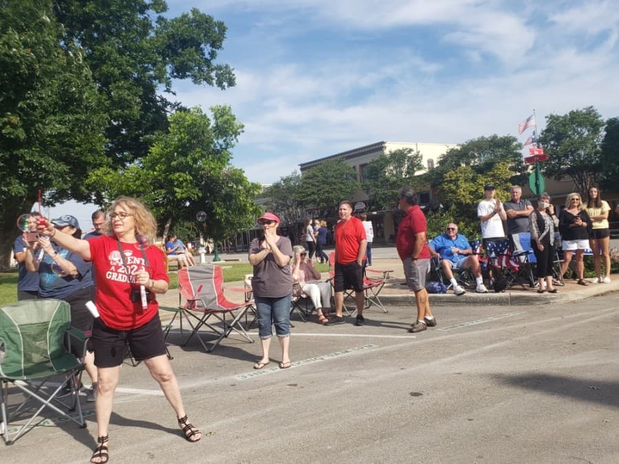 Georgetown ISD celebrated seniors with a parade May 29 after their final semester was cut short due to the coronavirus pandemic. (Ali Linan/Community Impact Newspaper)