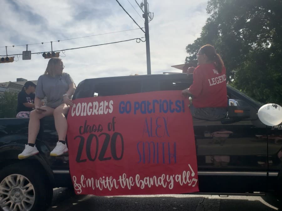 Georgetown ISD celebrated seniors with a parade May 29 after their final semester was cut short due to the coronavirus pandemic. (Ali Linan/Community Impact Newspaper)