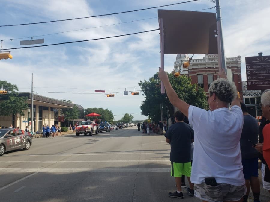 Georgetown ISD celebrated seniors with a parade May 29 after their final semester was cut short due to the coronavirus pandemic. (Ali Linan/Community Impact Newspaper)