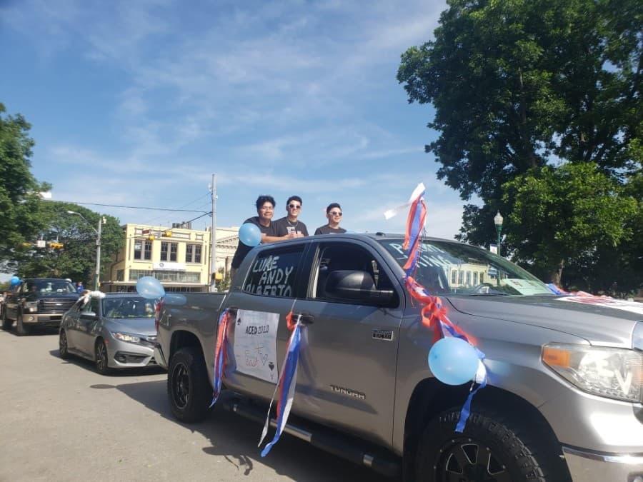 Georgetown ISD celebrated seniors with a parade May 29 after their final semester was cut short due to the coronavirus pandemic. (Ali Linan/Community Impact Newspaper)