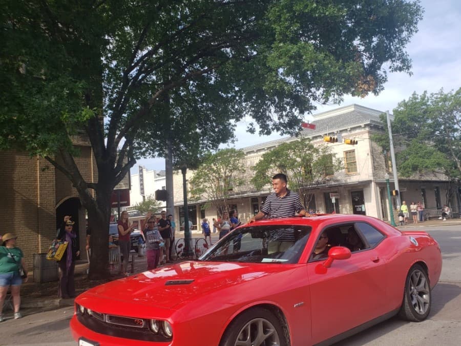 Georgetown ISD celebrated seniors with a parade May 29 after their final semester was cut short due to the coronavirus pandemic. (Ali Linan/Community Impact Newspaper)
