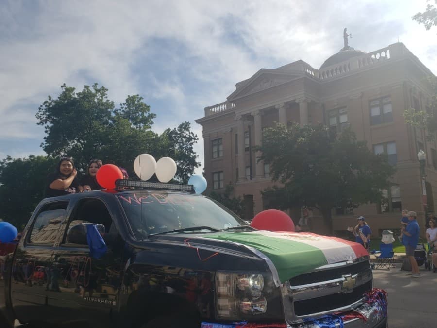 Georgetown ISD celebrated seniors with a parade May 29 after their final semester was cut short due to the coronavirus pandemic. (Ali Linan/Community Impact Newspaper)