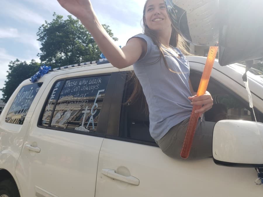 Georgetown ISD celebrated seniors with a parade May 29 after their final semester was cut short due to the coronavirus pandemic. (Ali Linan/Community Impact Newspaper)