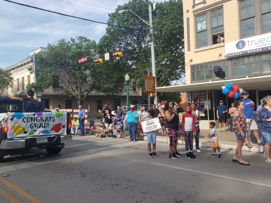 Georgetown ISD celebrated seniors with a parade May 29 after their final semester was cut short due to the coronavirus pandemic. (Ali Linan/Community Impact Newspaper)
