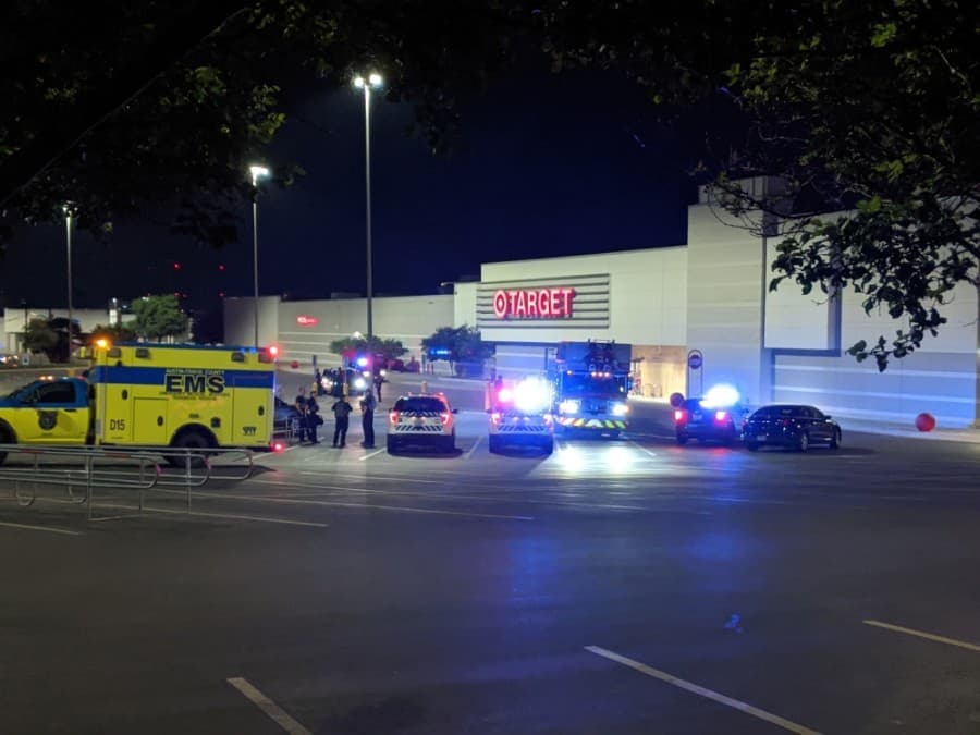 Police responded May 31 to a looting at a Target in North Central Austin. (Iain Oldman/Community impact Newspaper) 