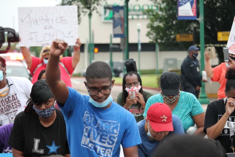 Conroe protests