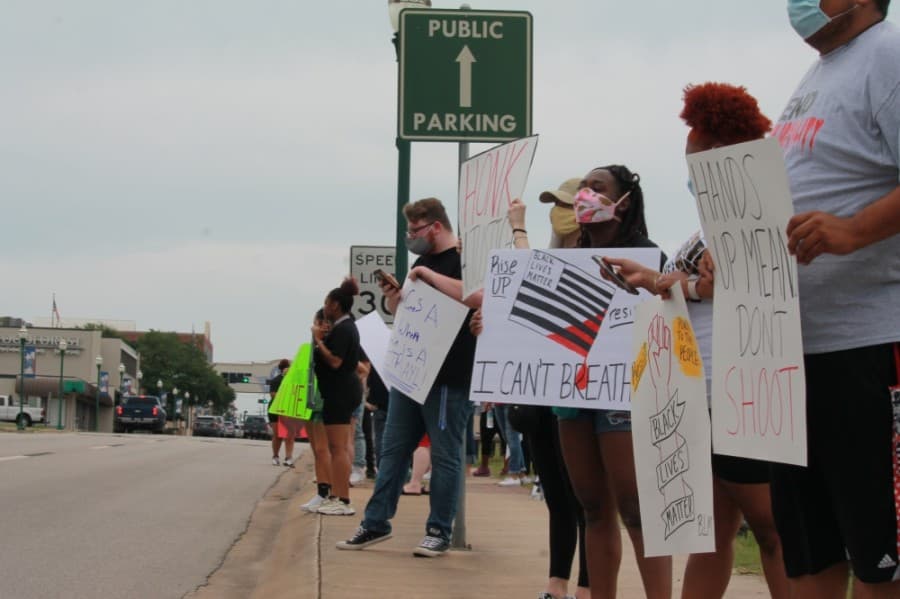 Conroe protests