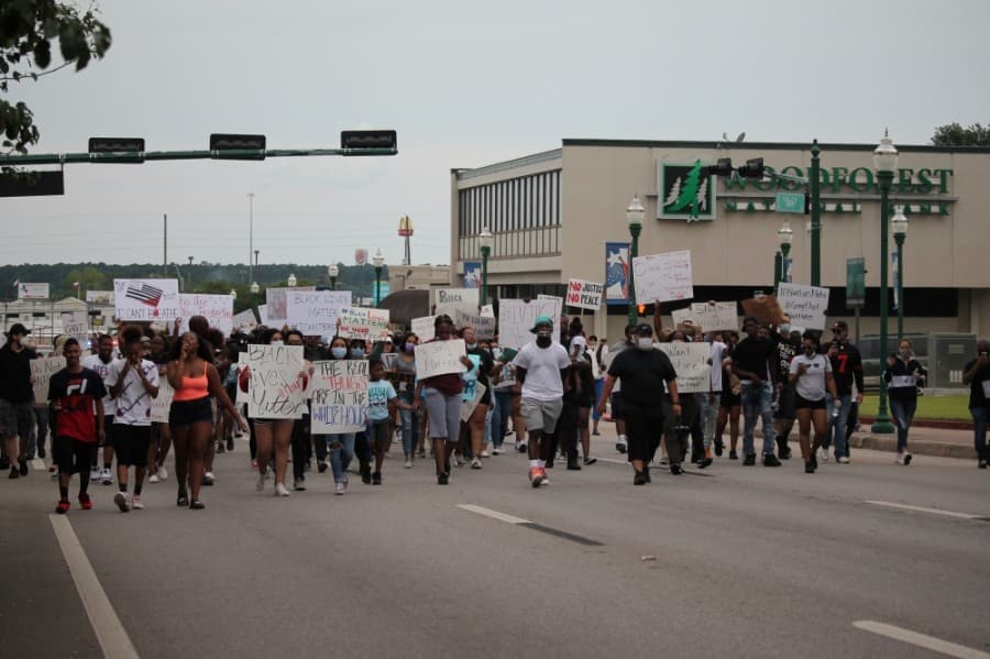 Conroe protest