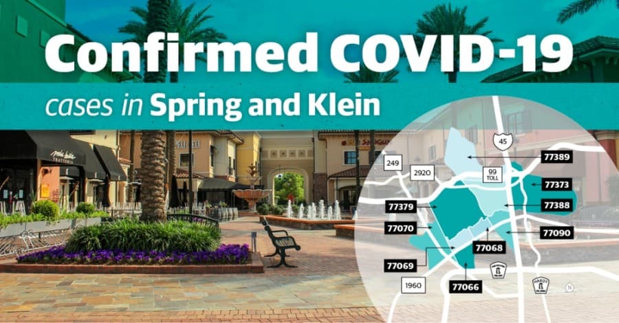 DATA: Confirmed, active COVID-19 cases by ZIP code in Spring, Klein