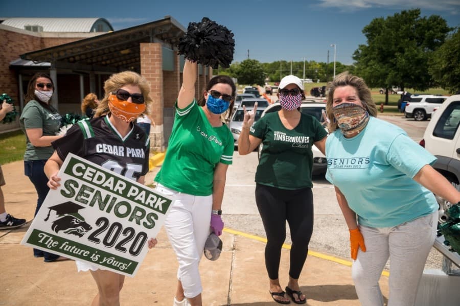 PHOTOS: Leander ISD's six high schools host cap and gown pickups
