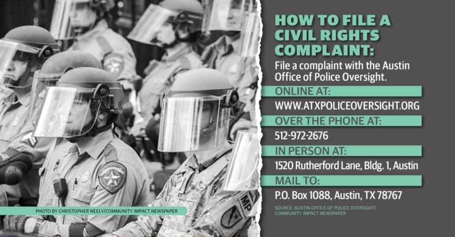 Here is how to file a civil rights complaint in the Austin area