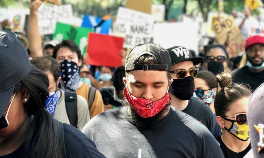 60,000 gather in downtown Houston June 2 in solidarity with George Floyd's family