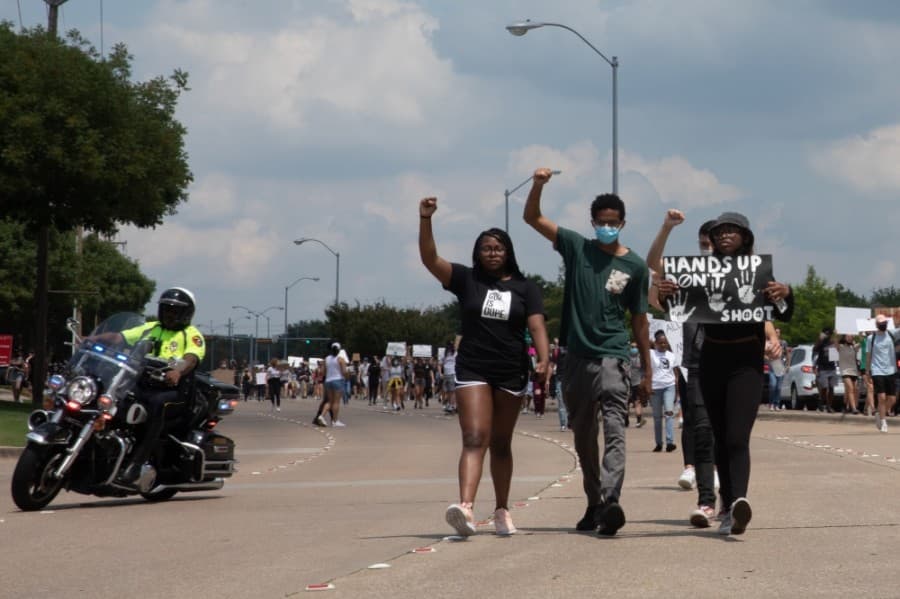 'This is history': Hundreds march in Plano to make their voices heard