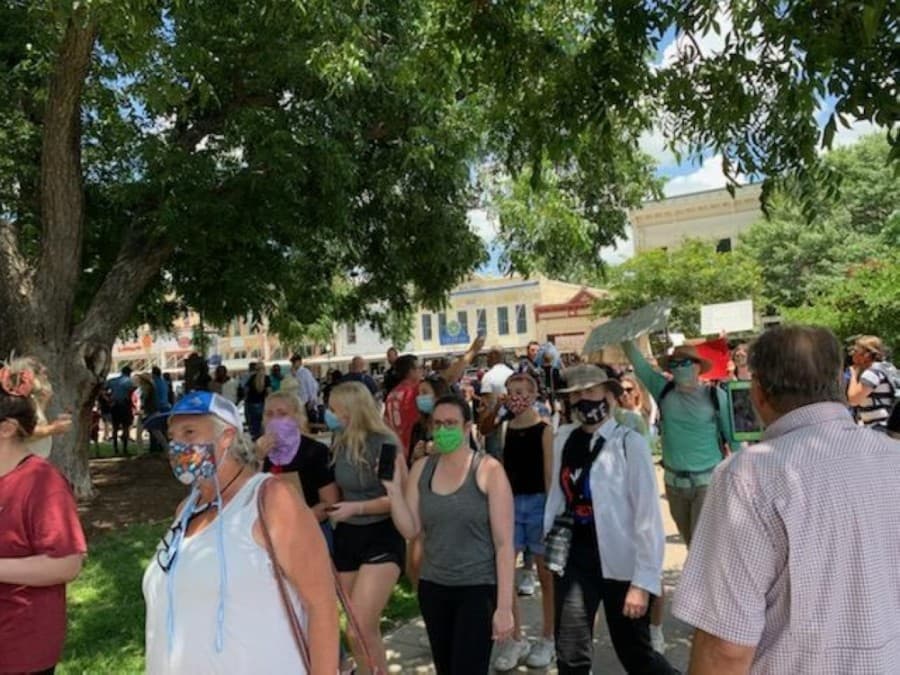 Protesters gather June 3 at Georgetown Square; city officials respond