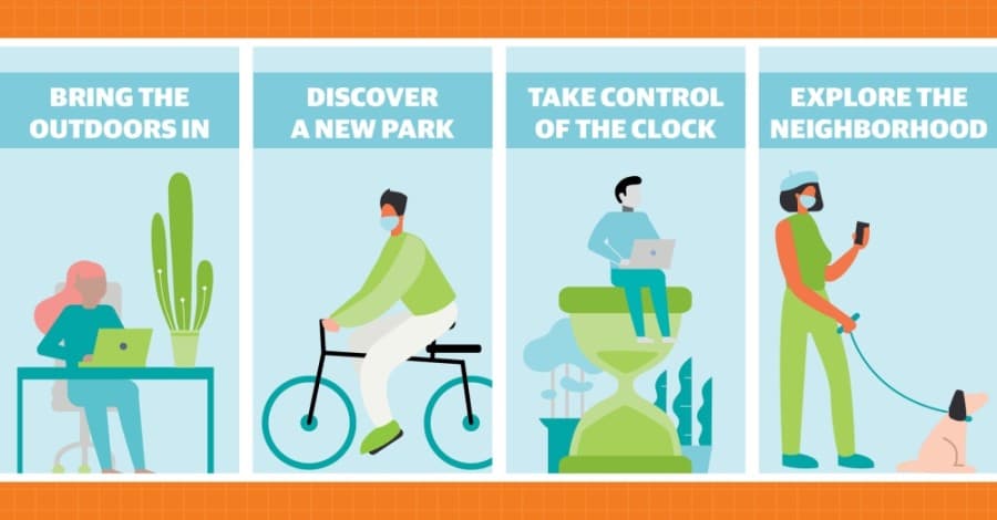 Healthy to-do list: Tap into the great outdoors and manage time for well-being amid COVID-19