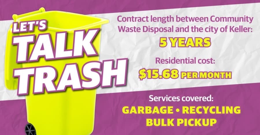 City of Keller to renew garbage, recycling contract with Community Waste Disposal