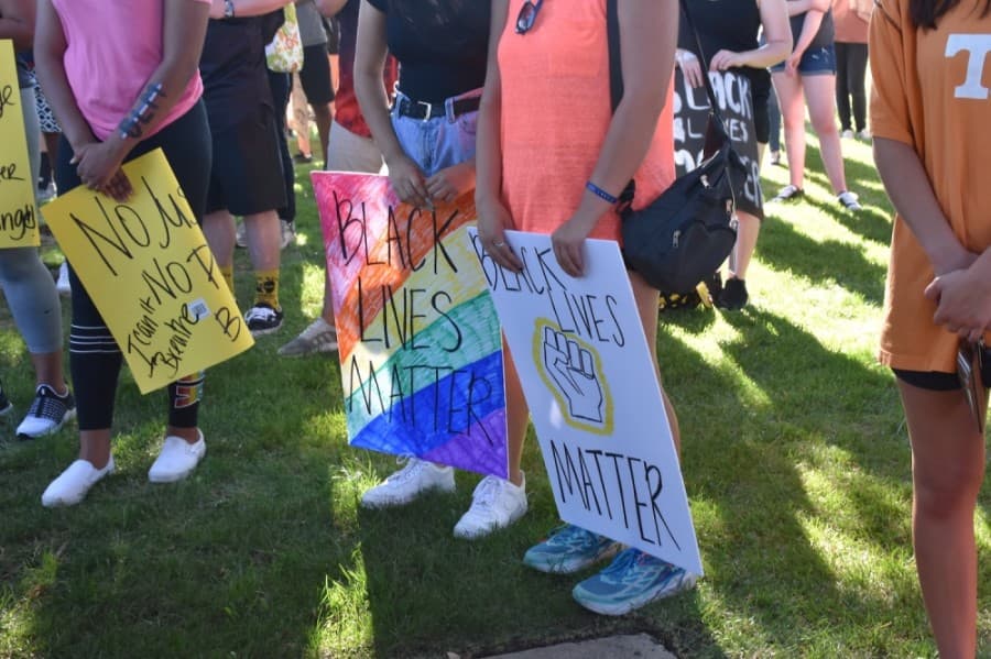 The Black Lives Matter movement has garnered new attention following the May 25 death of George Floyd in Minnesota. (Makenzie Plusnick/Community Impact Newspaper)