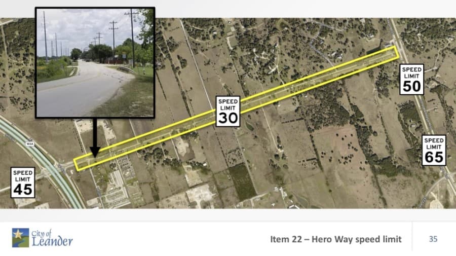 Council affirms 15-MPH reduction on part of Hero Way; bicyclists, pedestrians prohibited on the road