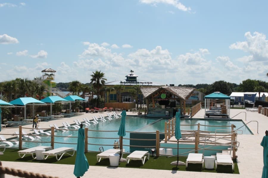 The resort has a water park as well as several pools. (Andy Li/Community Impact Newspaper)
