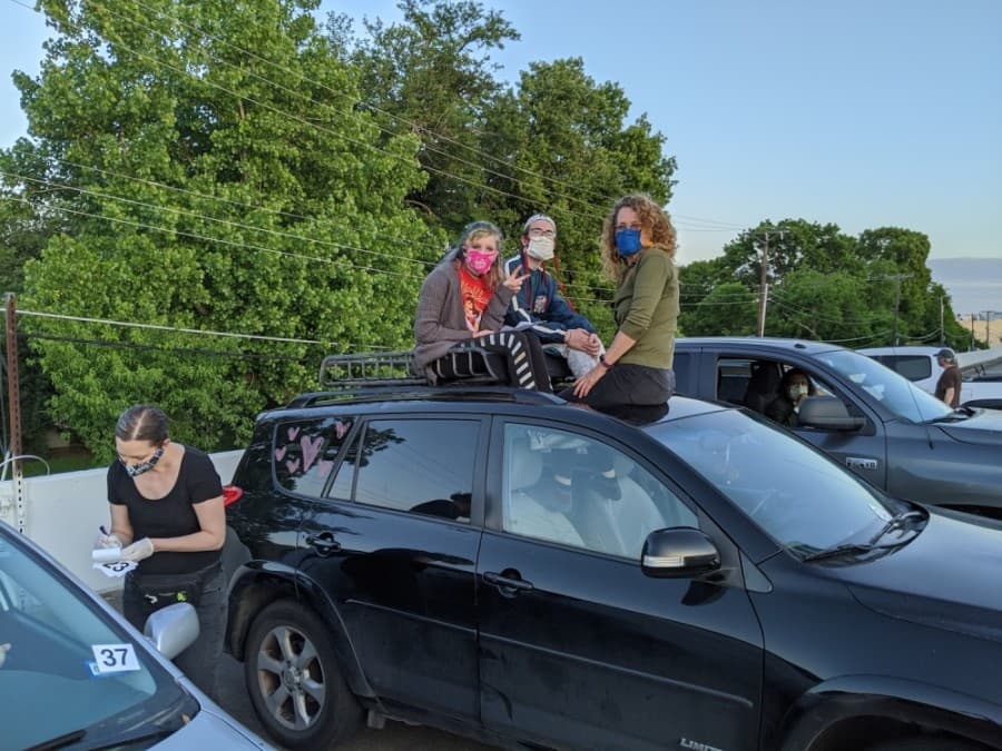 Guests to CarBaret can sit on top, outside or inside their cars. (Courtesy Reid Robinson)