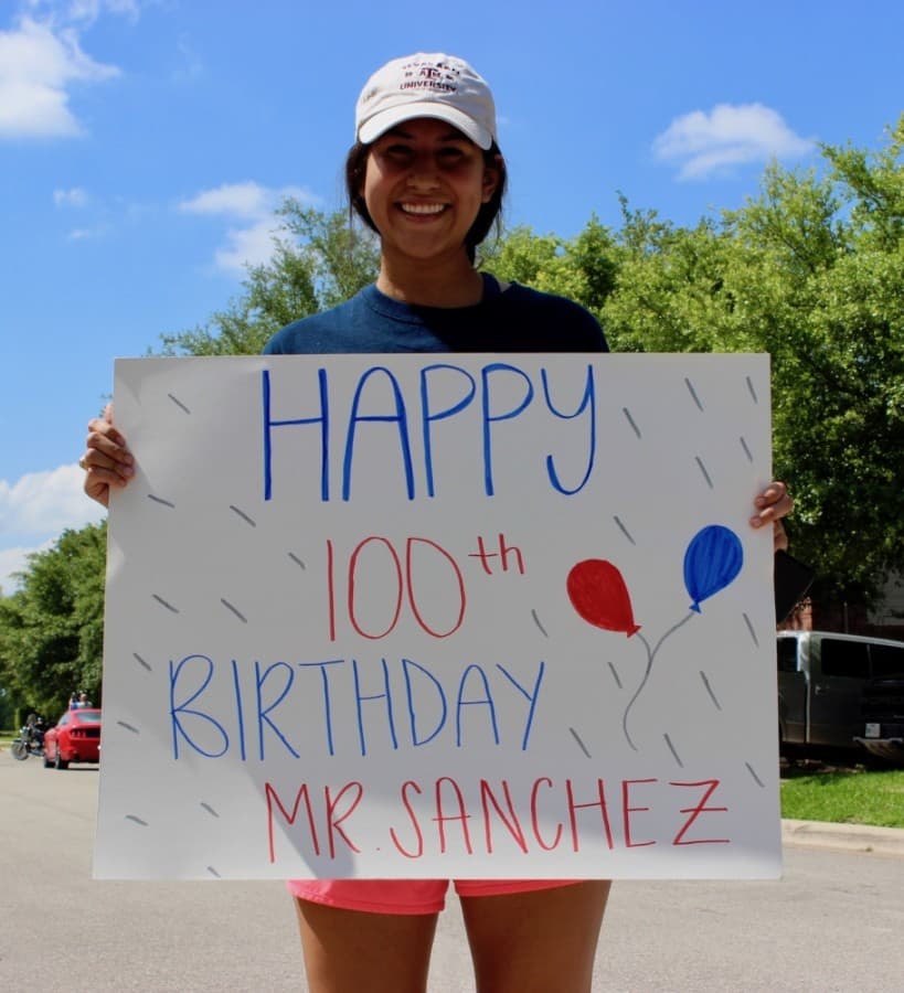 Some parade participants created their own signs. 