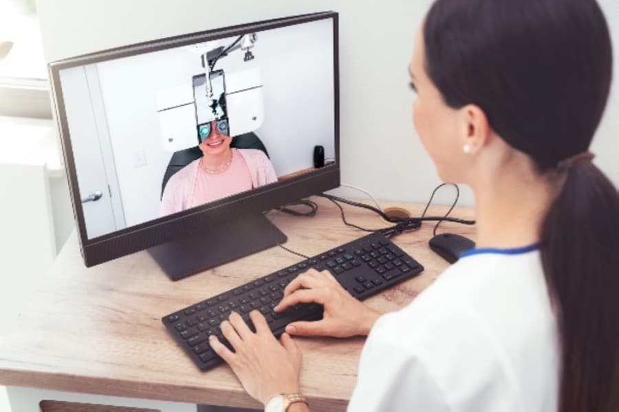 My EyeLab's use of technology allows for socially distanced eye exams in North Fort Worth