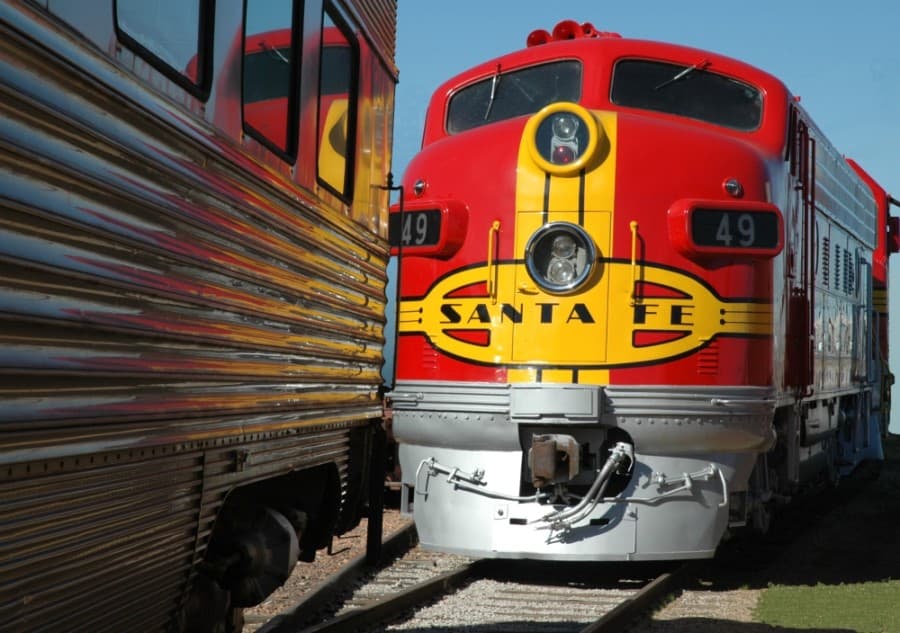 The collection at the Museum of the American Railroad ranges from freight and passenger cars to steam and diesel locomotives. (Courtesy Museum of the American Railroad)