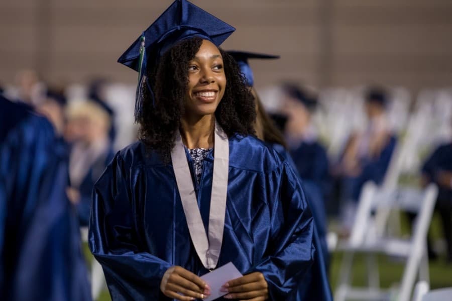 The Woodlands College Park High School marked its 2020 commencement across two ceremonies June 5. (Courtesy Conroe ISD)