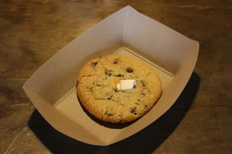 Wisdom Bakery and Cafe specializes in vegan baked goods, such as the s’mores cookie. (Andrew Christman/Community Impact Newspaper)