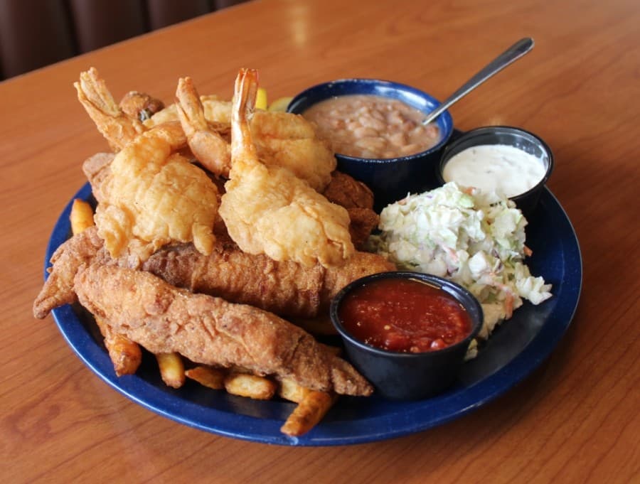 Fish and shrimp, $14.99 (Brian Perdue/Community Impact Newspaper)